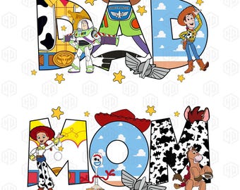 Cartoon Dad and Mom Png, Dad Mom Png, Cartoon Mom Png, Cartoon Dad Png, Fathers Day Png, Fathers Day Gift, Family Vacation Png, Family Trip