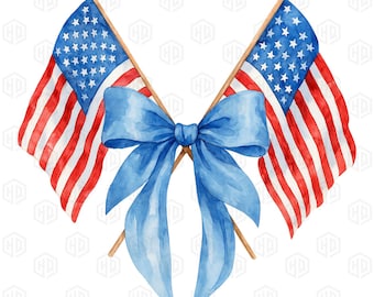 America Coquette Png, Usa Coquette Bow Png, 4th of July Bow Png, American Flag Coquette Bow Png, Patriotic Bow Png, Fourth of July Bow Png