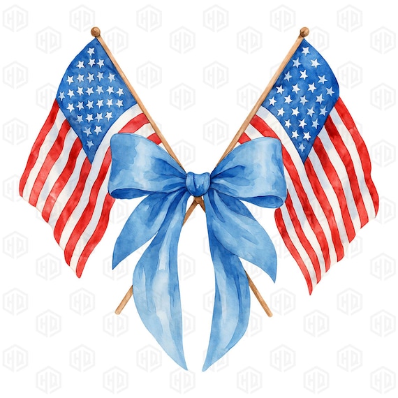 America Coquette Png, Usa Coquette Bow Png, 4th of July Bow Png, American Flag Coquette Bow Png, Patriotic Bow Png, Fourth of July Bow Png