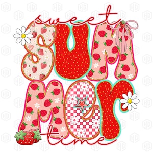 Sweet Summer Time Png, Strawberry Coquette Bow Png, Strawberry Festival Png, Preppy Strawberries Png, Trendy Summer Png, Summer Strawberry
