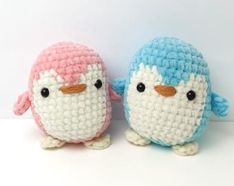 Modèle au crochet pingouin, modèle pingouin amigurumi, pingouin au crochet, pingouin joufflu au crochet, animaux au crochet, modèle PDF uniquement, PDF numérique