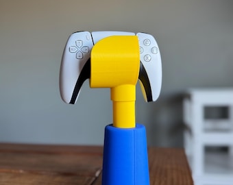 3D Printed LEGO-Style Arm Controller Stand – Fun Gaming Desk Accessory