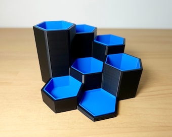 3D Printed Honeycomb Desk Organizer – Modular Storage for Office Supplies