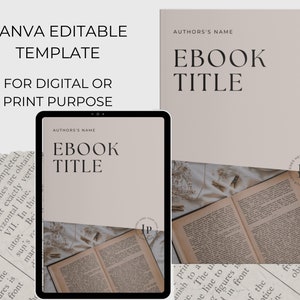 Editable Ebook Template Canva Template Ebook Digital Work Book Template Canva Digital Workbook Template Coaching Templates Book Designs