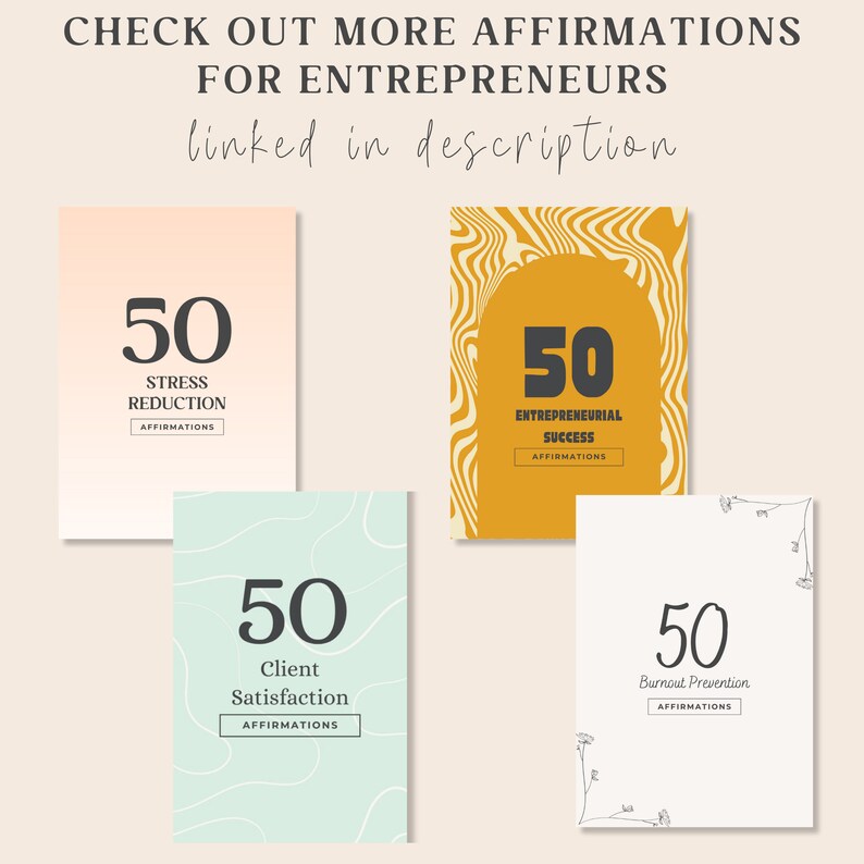Positive Affirmation Card for Work Life Balance for Business ...