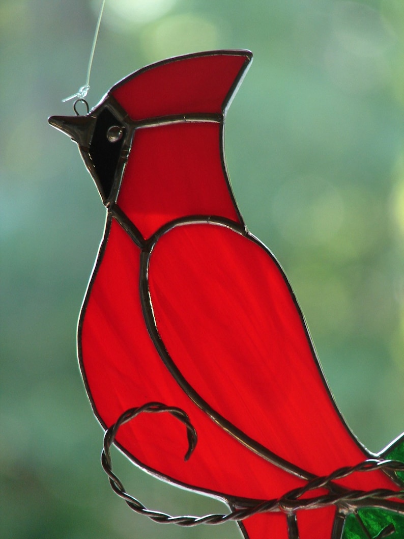 Stained Glass Cardinal image 2