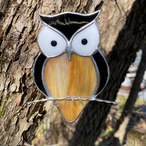 Stained Glass Owl Sun Catcher