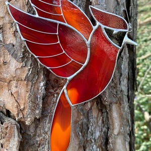 Stained Glass Cardinal Sun Catcher