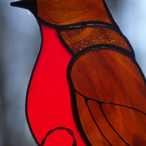 Stained Glass American Robin Sun Catcher image 2