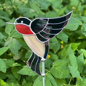 Stained Glass Hummingbird Garden Stake image 3