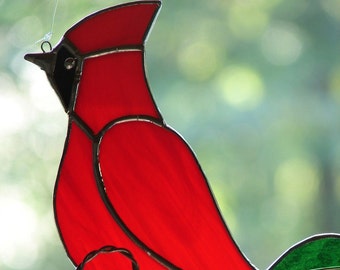 Stained Glass Cardinal