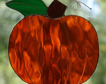 Stained Glass Pumpkin Sun Catcher
