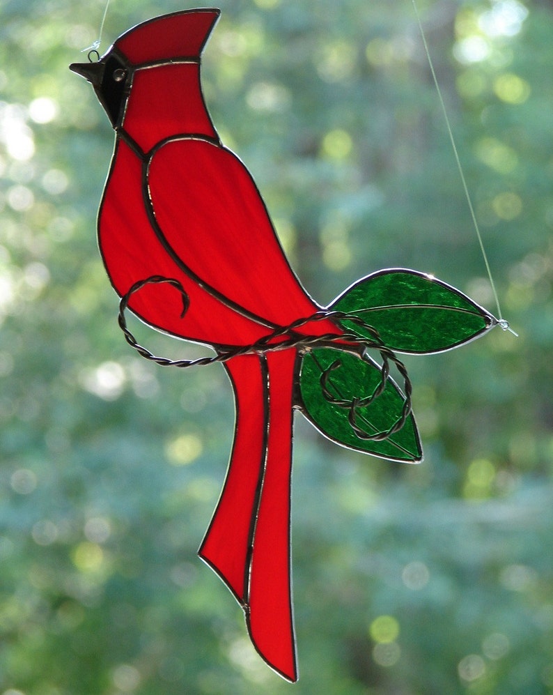 Stained Glass Cardinal image 4