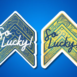 So Lucky Arrows Vinyl Sticker: Down Syndrome Awareness Decal