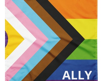 Ally Pride Flag Hundehalstuch – Zeigen Sie Ihre Unterstützung mit Stil!