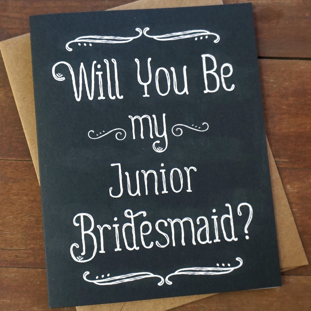 Will You Be My Junior Bridesmaid Card- Wedding Party Card Sister Jr B…