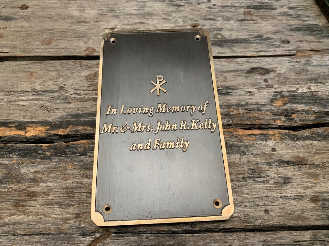 Custom Bronze House Numbers Plate, Address Sign, House Plaque