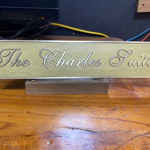 Custom Brass door signs & plaques - Any language plaques - Customized size plaques - Custom name signs