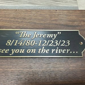 Custom brass signs, address signs, house number plates, traditional door number plates
