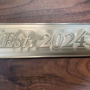 Gegoten bronzen vintage borden en plaquettes - Adresbordje voor professionele plaatsen, Antieke naamborden op maat