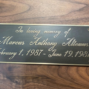 Placa de latón personalizada, placa para puerta con nombre de profesión, placa para oficina personal, placa para puerta ornamentada