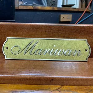 Custom Brass door signs & plaques - Any language plaques - Customized size plaques - Custom name signs