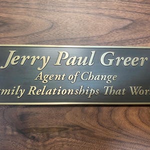 Custom brass signs, address signs, house number plates, traditional door number plates