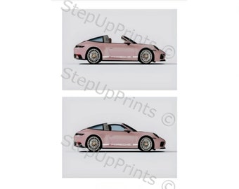 The Pink Porsche 911 Poster