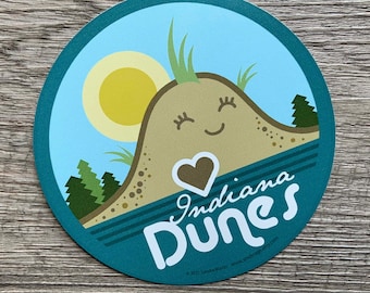 Indiana Dunes 4” Vinyl Sticker