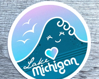 Lake Michigan 4” Vinyl Sticker