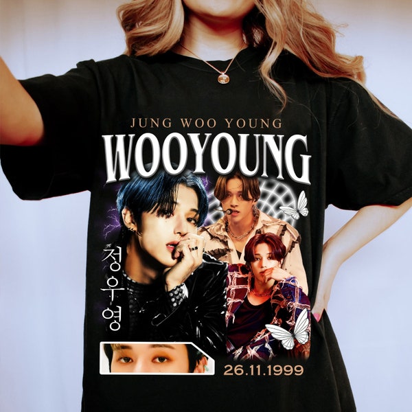 Wooyoung Ateez inspired Vintage Shirt, Ateez Concert retro Shirt, Ateez World Tour shirt, shirt for atiny, Kpop Unisex Graphic Shirt, Kpop