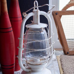Old Kerosene Lamp RHEWUM ST2, Kerosene Fuel Lantern, Vintage Kerosene Lantern, Retro Decoration Object, Mountain House Decor