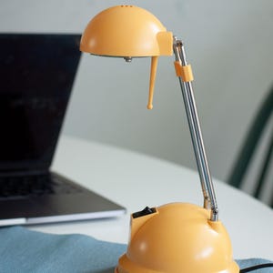 Retro adjustable table lamp by Mascot Lighting 1980s, Memphis design lamp, postmodern telescopic desk lamp, retro lighting, midcentury lamp