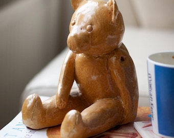 Vintage HOMCO Bear Figurine / Autumn Harvest Bear Figurine - (set