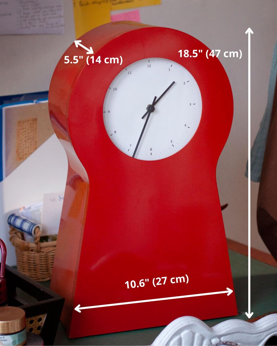 Vintage IKEA PS 1995 Metal Clock by Thomas Eriksson, Keyhole