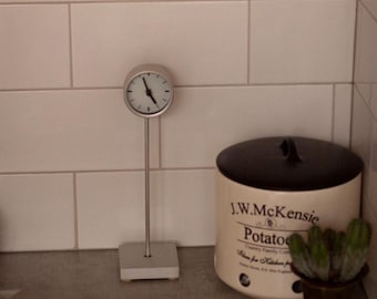 Ikea Mikael Axelsson SIPPRA Gray Wall Clock , Rare Ikea Industrial