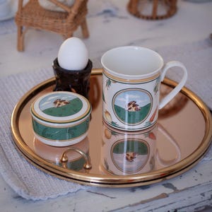 Vintage Villeroy & Boch porcelain set, porcelain cup and sugar bowl from Villeroy and Boch, vintage porcelain