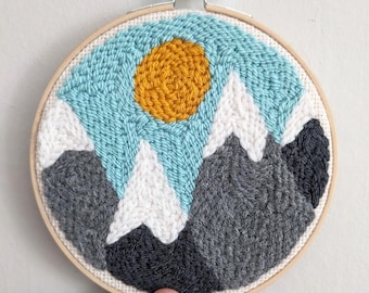 KIDS Day Mountain - Beginner Punch Needle Kit