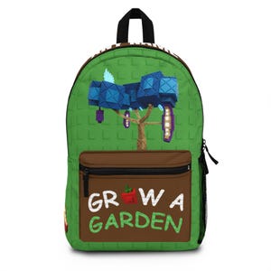 Grow a garden inspired fossilight tree, fossilight fruit and raccoon, love roblox, gamers lovers Personalized for Backpac Backpack