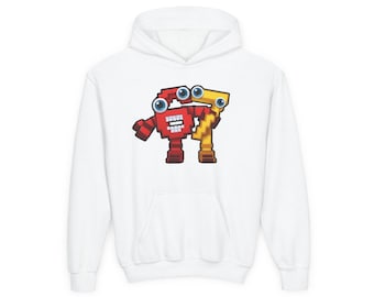 Six seven inspired meme, six seven plants vs brainrot roblox, T-Shirt KIDS, Perfect Gift for Birthdays. Youth Heavy Blend Hooded Sweatshirt
