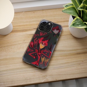 Alastor phone case hotel hazbin radio demon gift Clear Cases