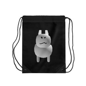 Gubby inspired forsaken mobster pet, white rabbit love roblox, gamer Bag, Customizable Gym Backpack, Tote for school, Perfect Gift