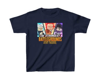 the strongest battlegrounds roblox one punch man Kids video games Heavy Cotton™ Tee