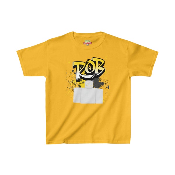 Slap battles Kids T-Shirt: Roblox-Inspired Design for Boys and Girls Kids Heavy Cotton™ Tee