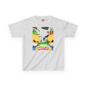 スラップバトルズ キッズTシャツ：男の子と女の子向けのロブロックス風デザイン、キッズヘビーコットン™Tシャツ 画像 2