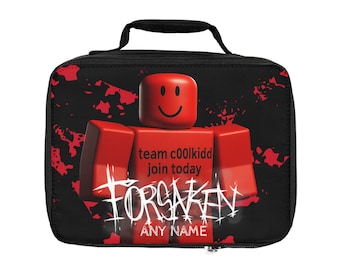 c00lkidd inspired forsaken Roblox Lunch Bag , team c00lkidd Kids Lunchbox for School, Gaming, Fun Lunch Accessories, Personalized Gift