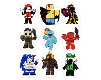 c00lkidd, bluddude and other character inspired forsaken, Kiss-Cut Stickers | Fun Laptop Decals, Unique Gifts Friends, halloween Gaming