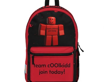 c00lkidd inspired forsaken, team c00dkidd join today!, mafioso and 007n7 roblox, Personalized for Backpack for school, travel Backpack