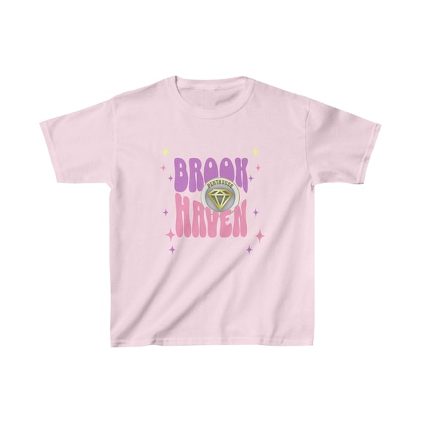 brookhaven roblox game t- shirts cute, gift for girls Kids Heavy Cotton™ Tee