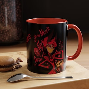 Alastor hotel hazbin radio demon gift Accent Coffee Mug (11, 15oz)